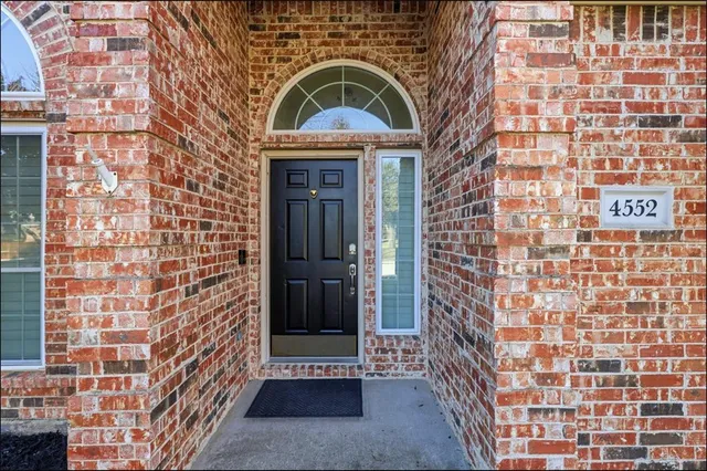 a front view of a building