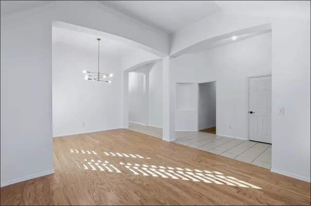 a view of an empty room