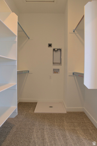 2613 Scarlet Road, Unit 258 Eagle Mountain, UT 84005 - Photo 19 of 32 Laundry area featuring a washer hookup, dryer hookup, and a floor drain