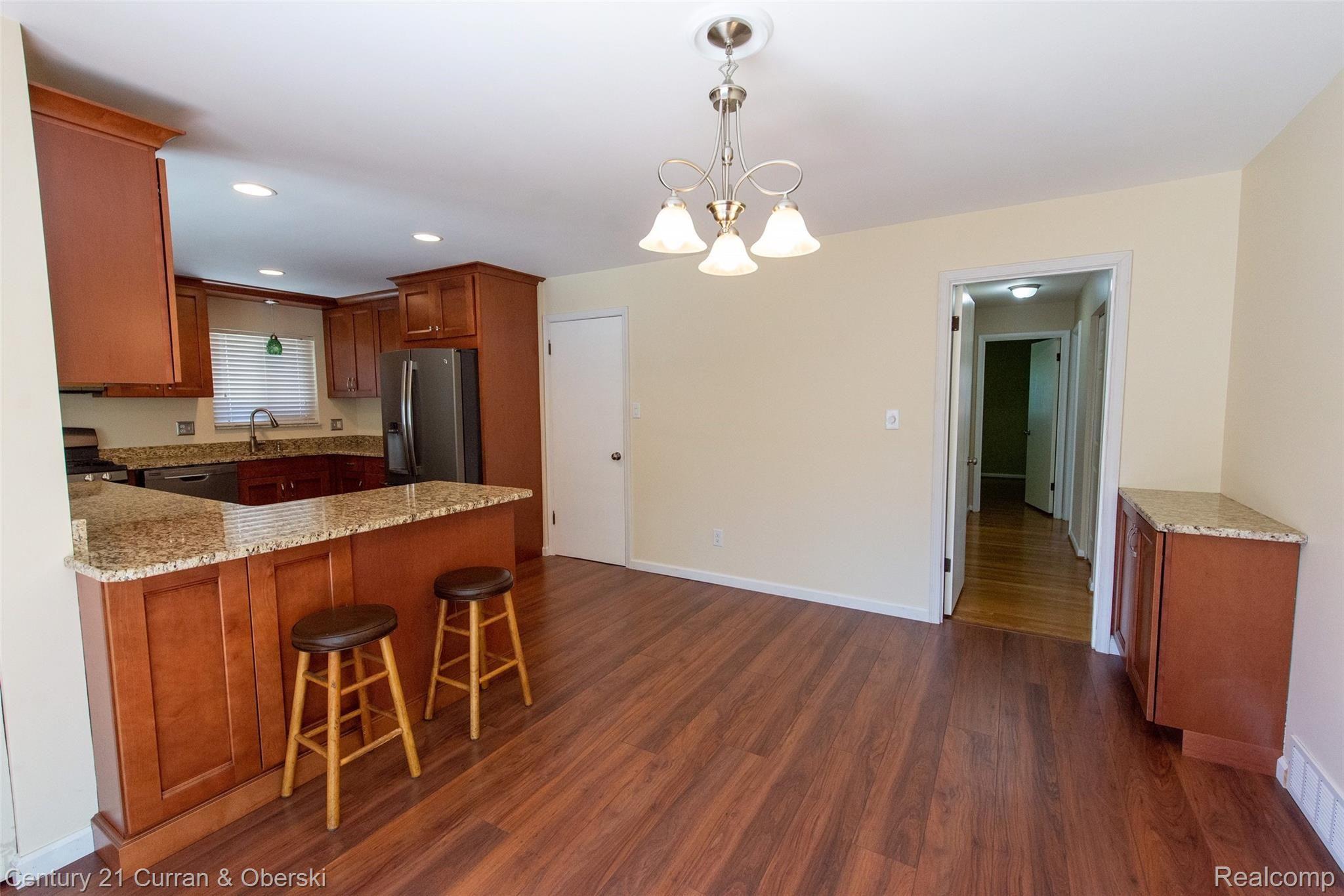 Kitchen & Dining Room View 