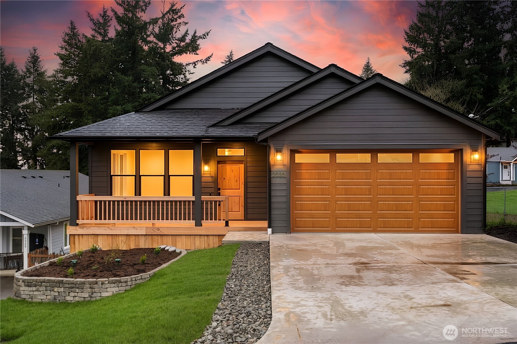 a front view of a house having yard