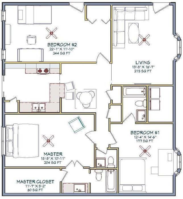 8057 Meadow Road, Unit 202 Dallas, TX 75231 - Photo 9 of 11 View of room layout