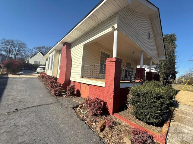 a front view of a house