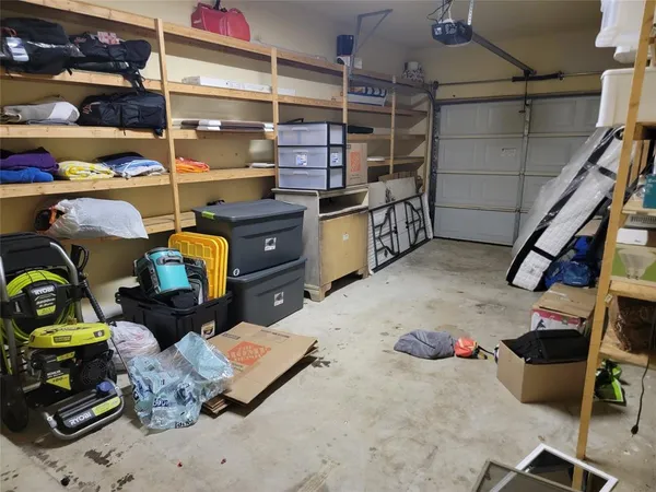 a room with storage and utility