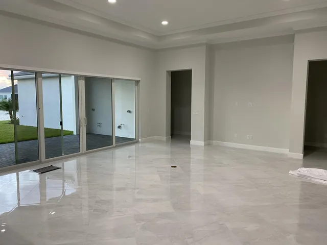 a view of an empty room