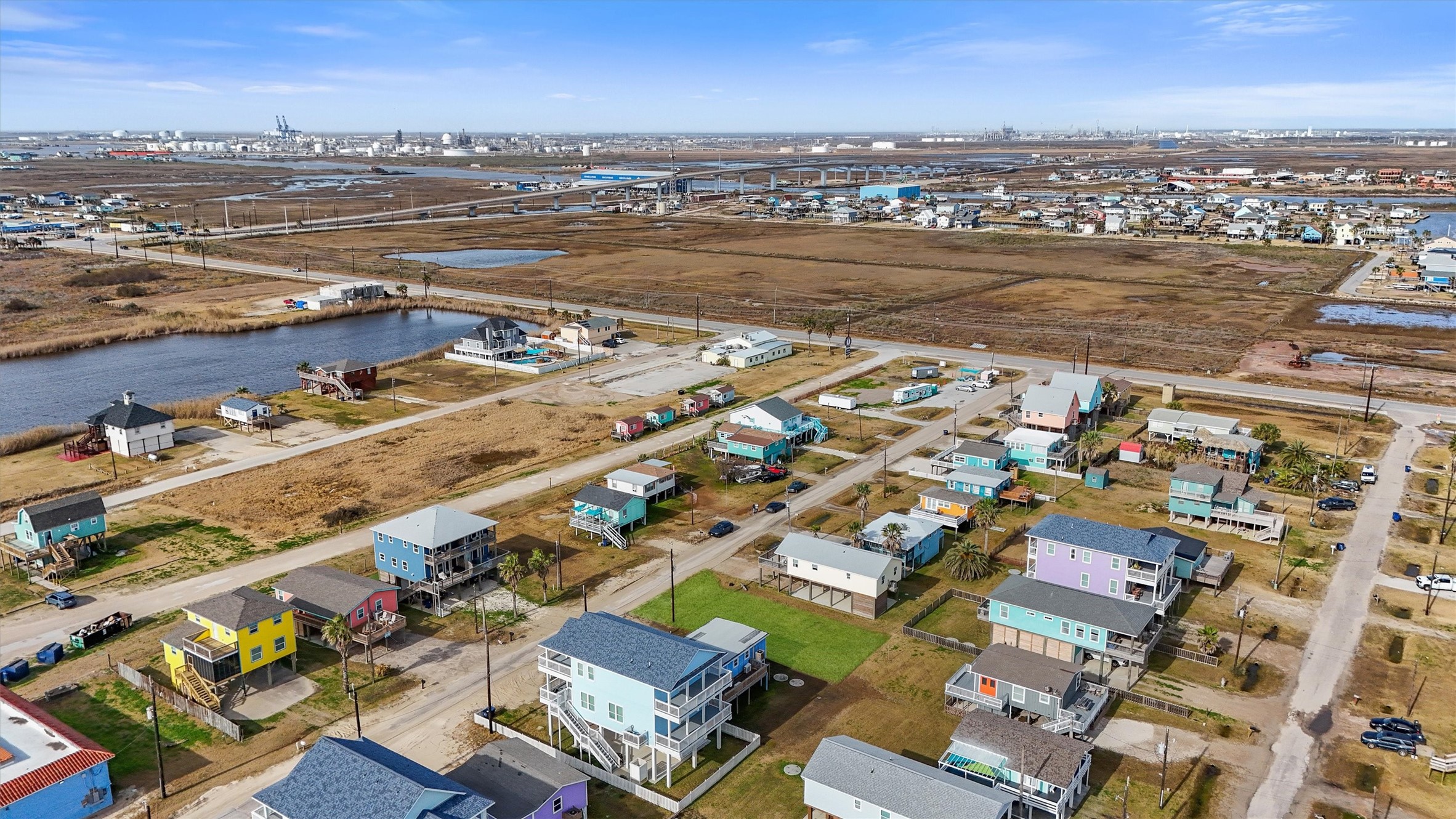 0 Ocean Avenue Surfside Beach, TX 77541 - Photo 8 of 19 an aerial view of residential building with ocean view