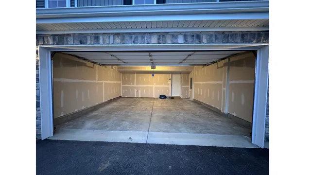 a view of a room with a large window