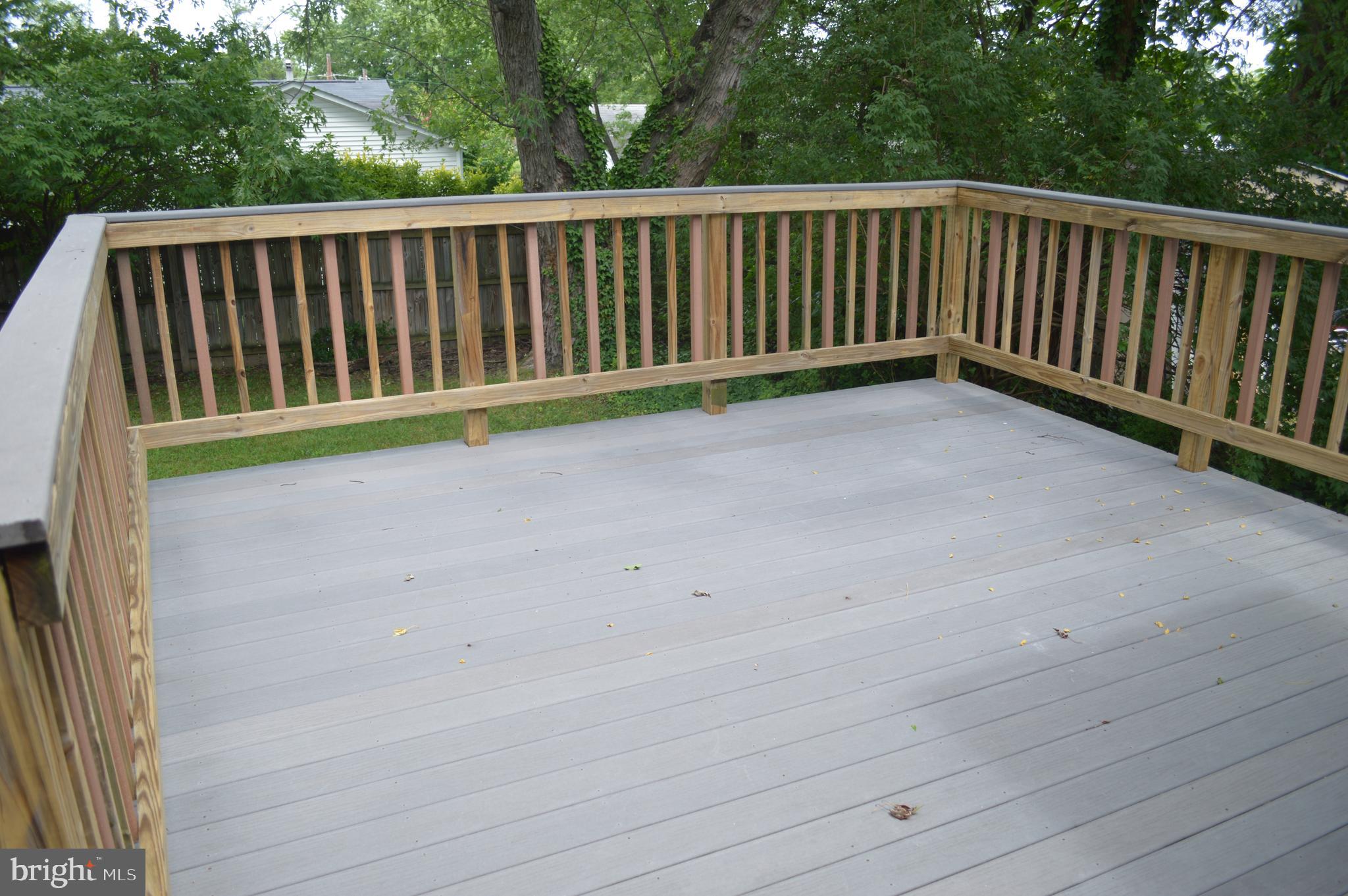 4712 Edgewood Road College Park, MD 20740 - Photo 40 of 45 Large renovated deck looking over private backyard
