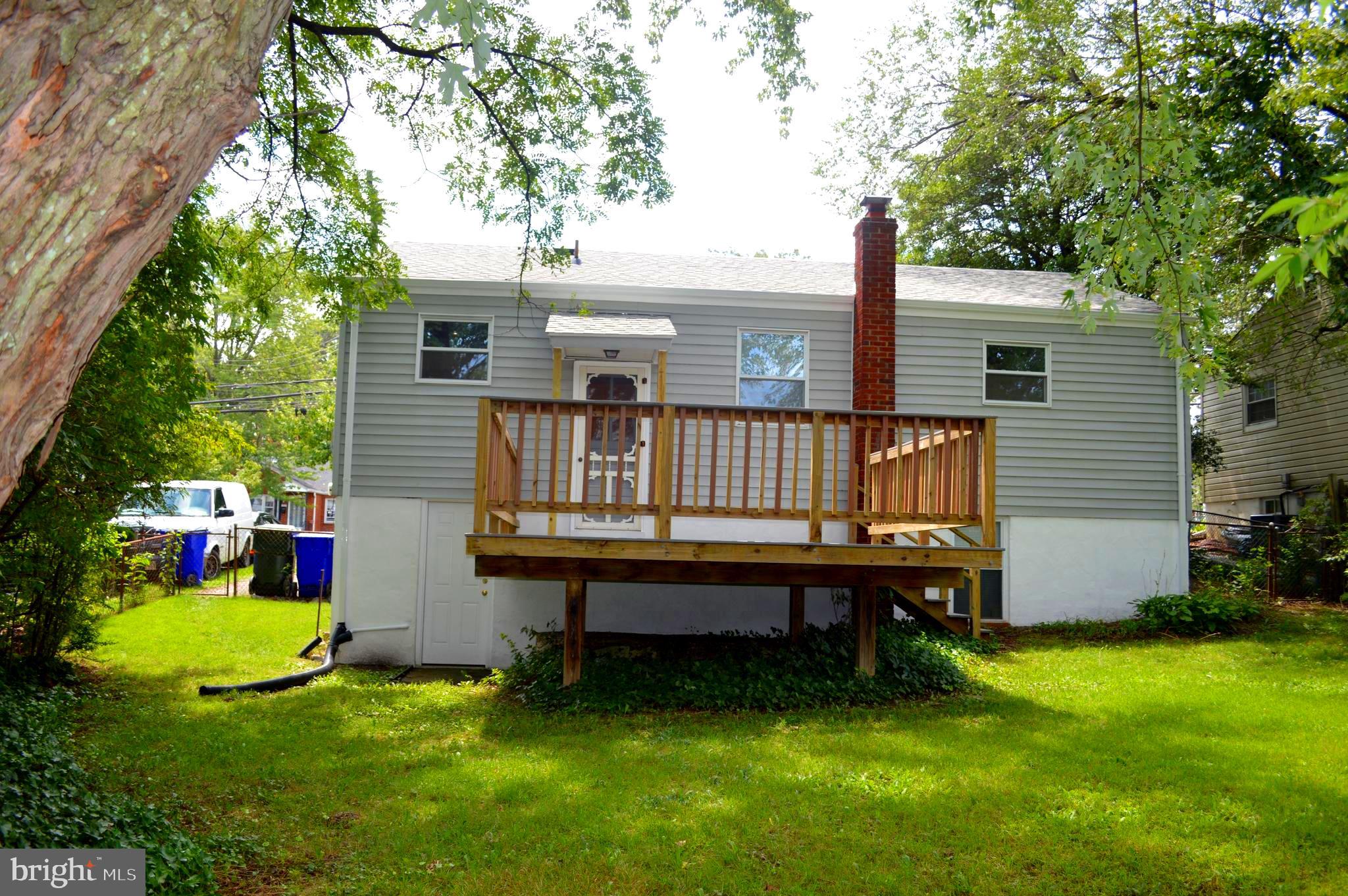 4712 Edgewood Road College Park, MD 20740 - Photo 42 of 45 Rear view of house with deck