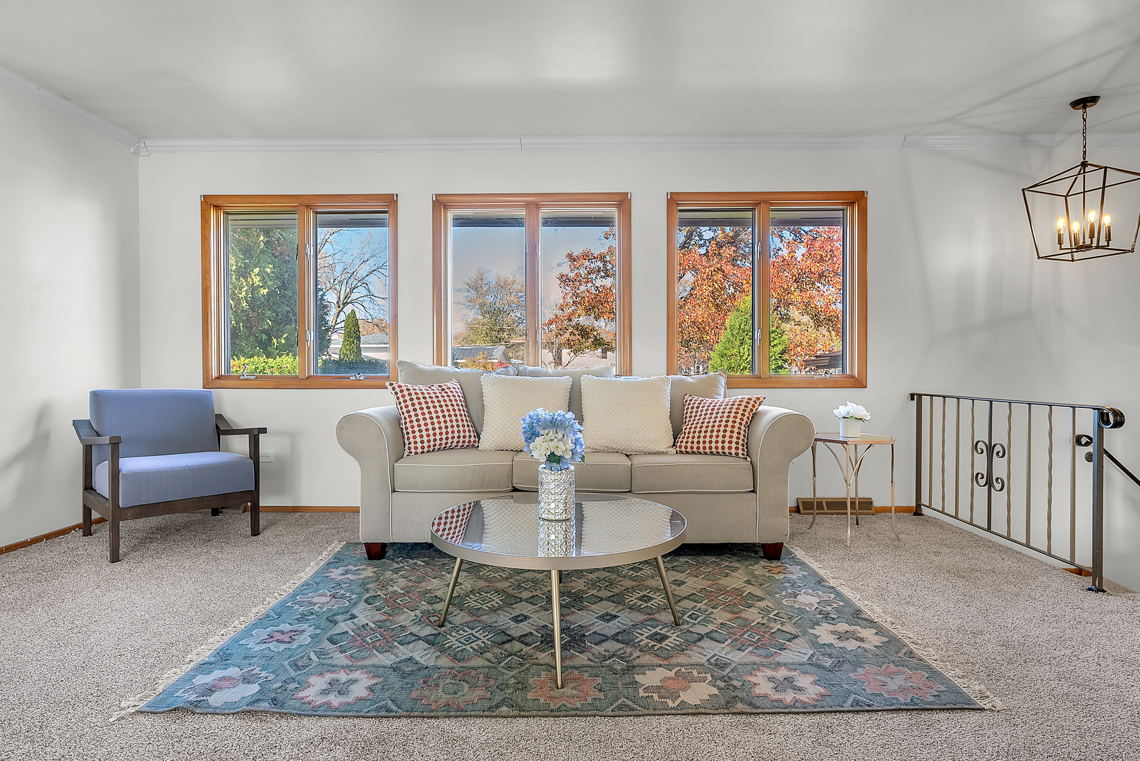 2957 192nd Place Lansing, IL 60438 - Photo 5 of 25 a living room with furniture a rug and a large window