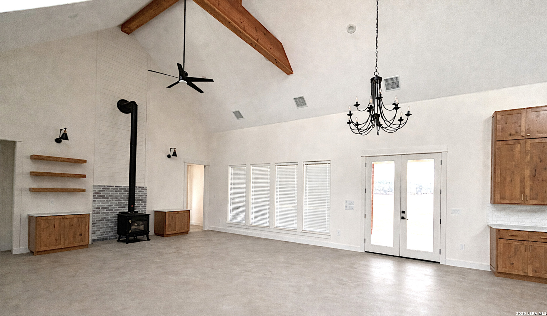 450 Lucky Ridge Bandera, TX 78003 - Photo 4 of 8 a view of a livingroom with furniture and a ceiling fan