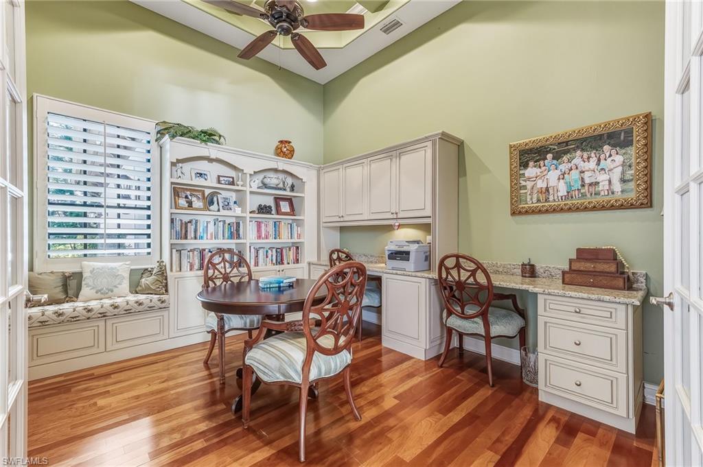 7749 Classics Drive Naples, FL 34113 - Photo 19 of 39 Den/Home Office with custom built-ins