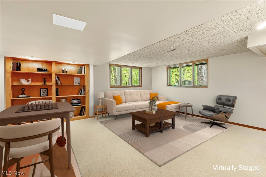 4587 Ranchwood Road Akron, OH 44333 - Photo 31 of 43 Another view of virtually staged Lower Level FamilY Room.