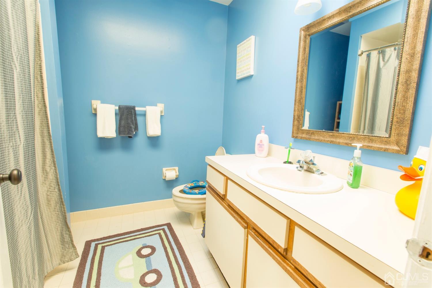 59 La Rue Lane East Brunswick, NJ 08816 - Photo 12 of 18 a bathroom with a sink toilet and mirror