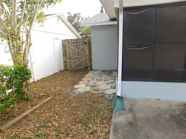 a view of small yard