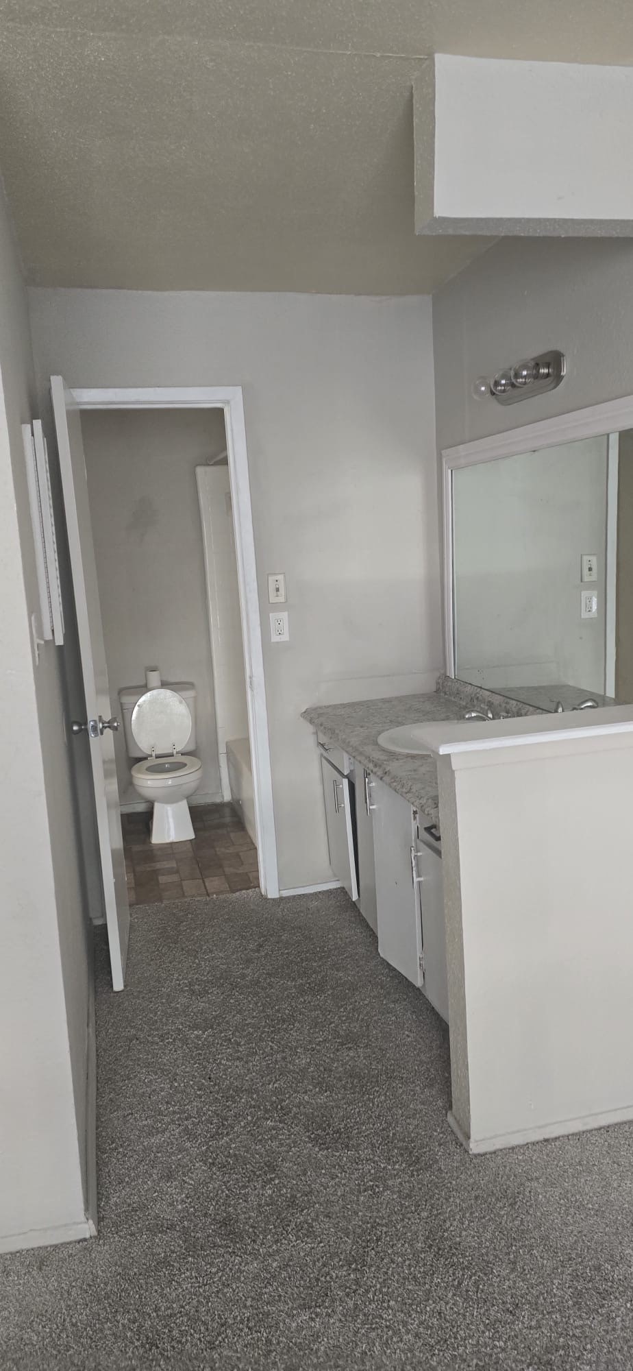 6200 West Tidwell Road, Unit 1205 Houston, TX 77092 - Photo 16 of 27 a living room with a sink and a toilet