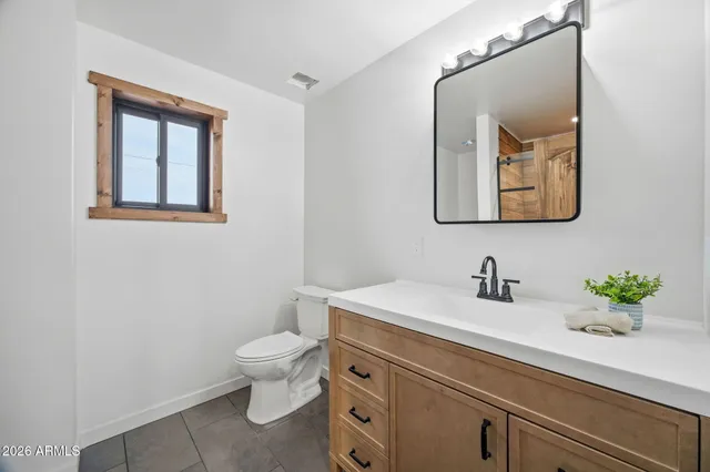 a picture of door with sky view