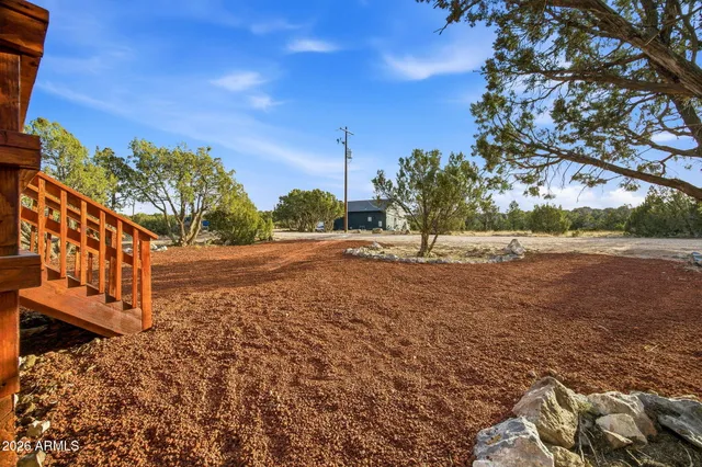 a view of outdoor space and deck