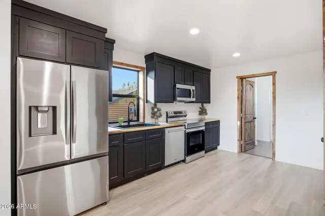 front view of a door with a glass door