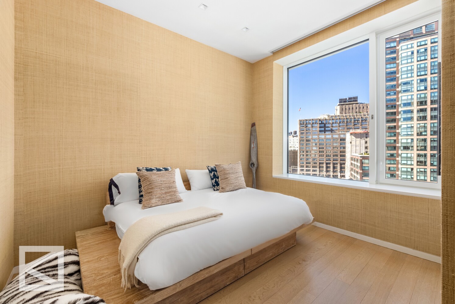 350 West Broadway, Unit PH Manhattan, NY 10013 - Photo 22 of 32 a bedroom with a bed and a window