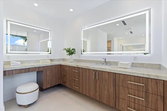 a view of an empty room with glass door