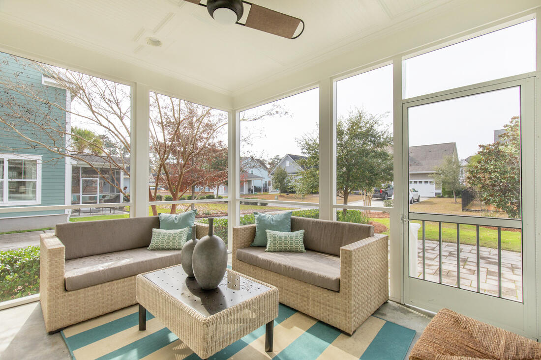 525 Spiral Ramp Court Charleston, SC 29492 - Photo 11 of 18 Screened in Back Porch