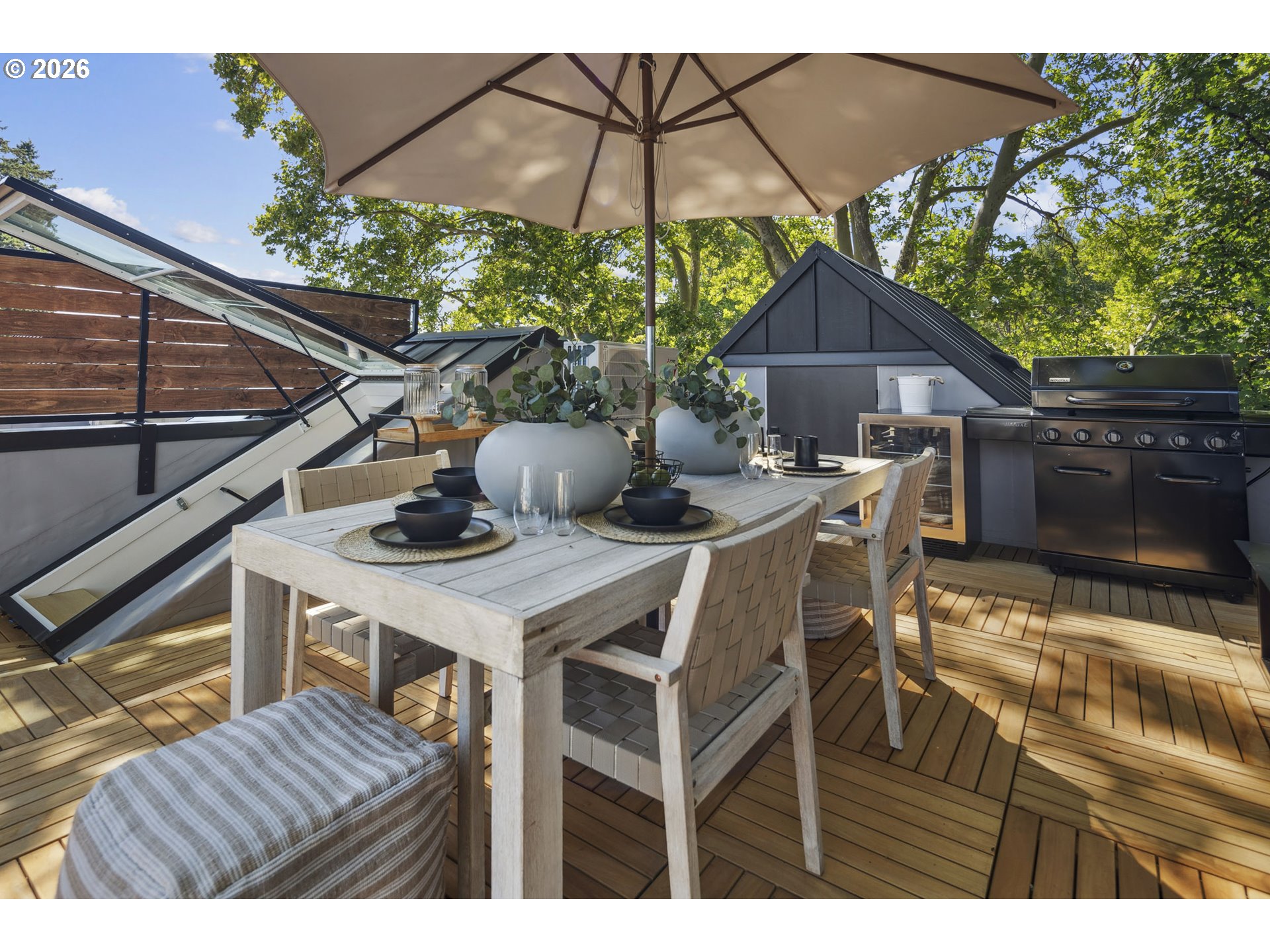 705 1st Street Lake Oswego, OR 97034 - Photo 31 of 35 a view of an outdoor sitting area with wooden walls