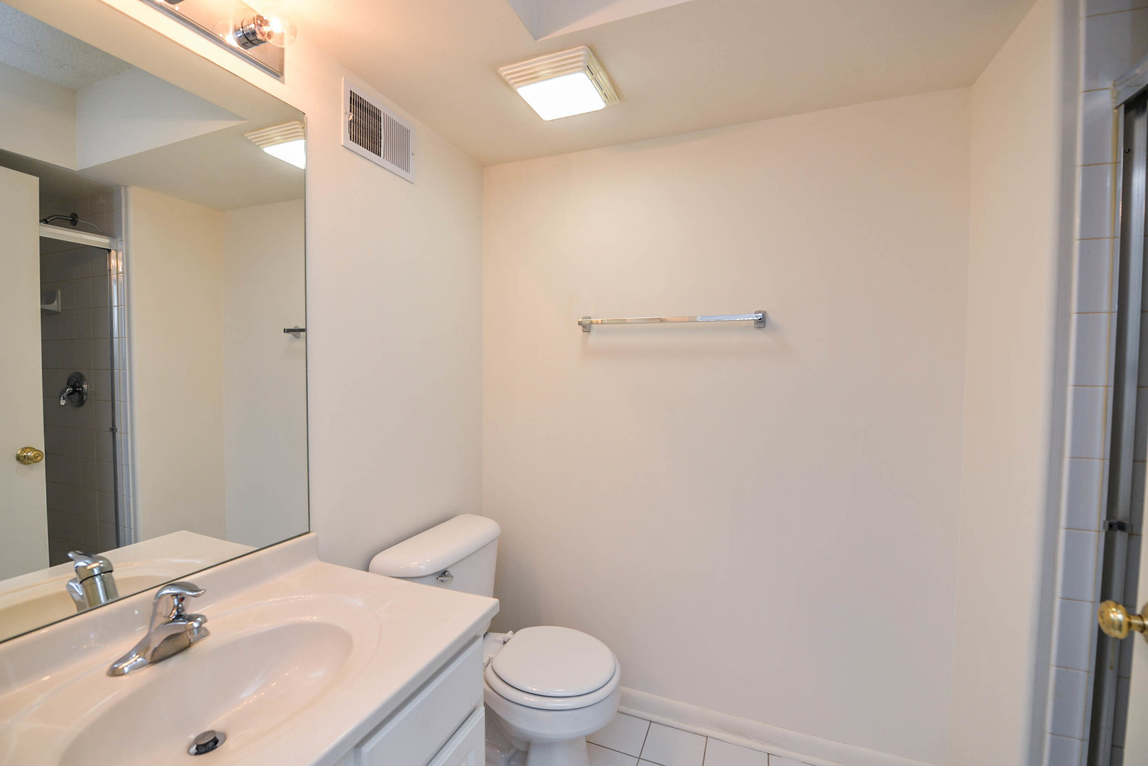 5337 North East River Road, Unit 302 Chicago, IL 60656 - Photo 15 of 22 a bathroom with a sink a toilet and a mirror