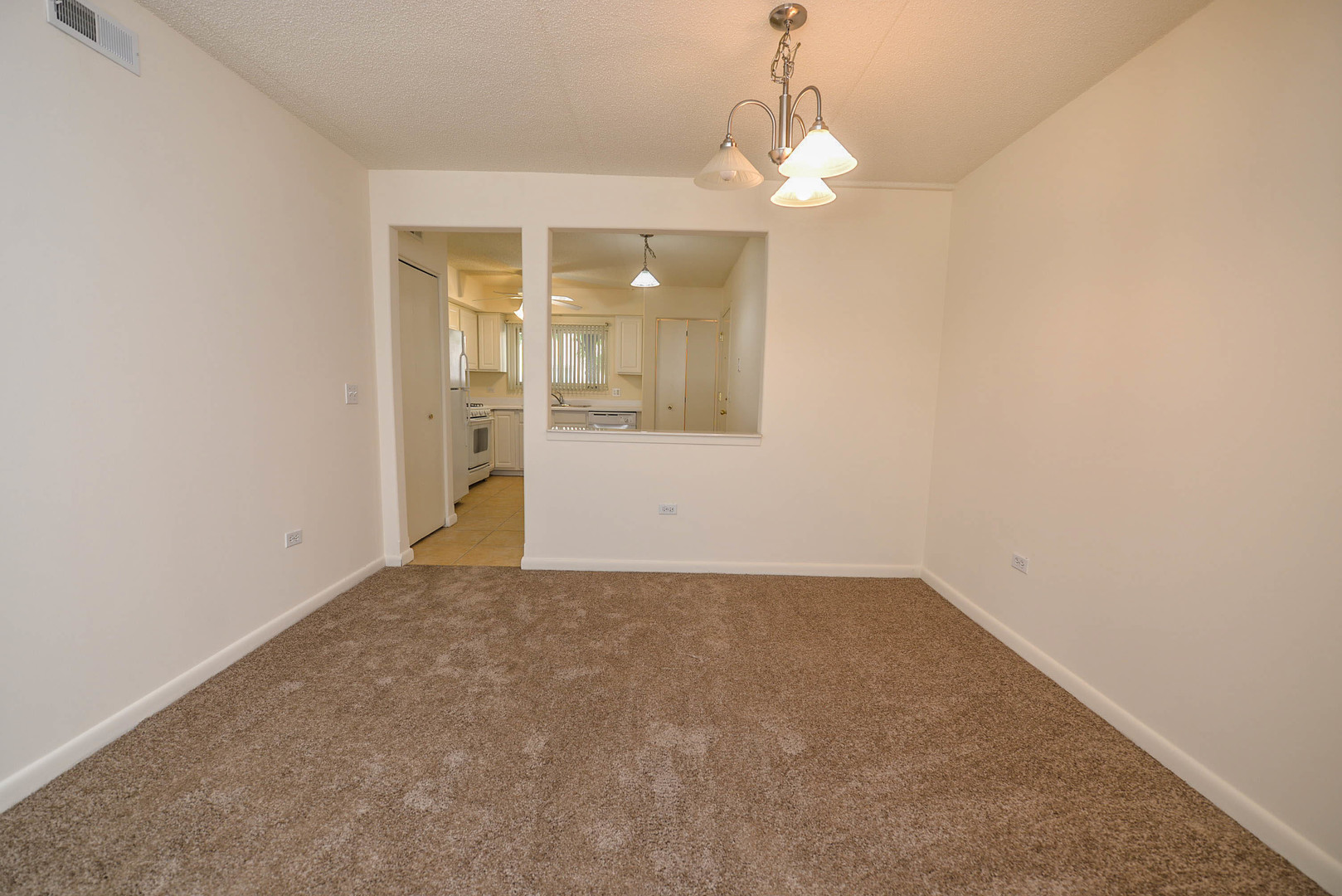 5337 North East River Road, Unit 302 Chicago, IL 60656 - Photo 6 of 22 en empty room with wooden floor and mirror