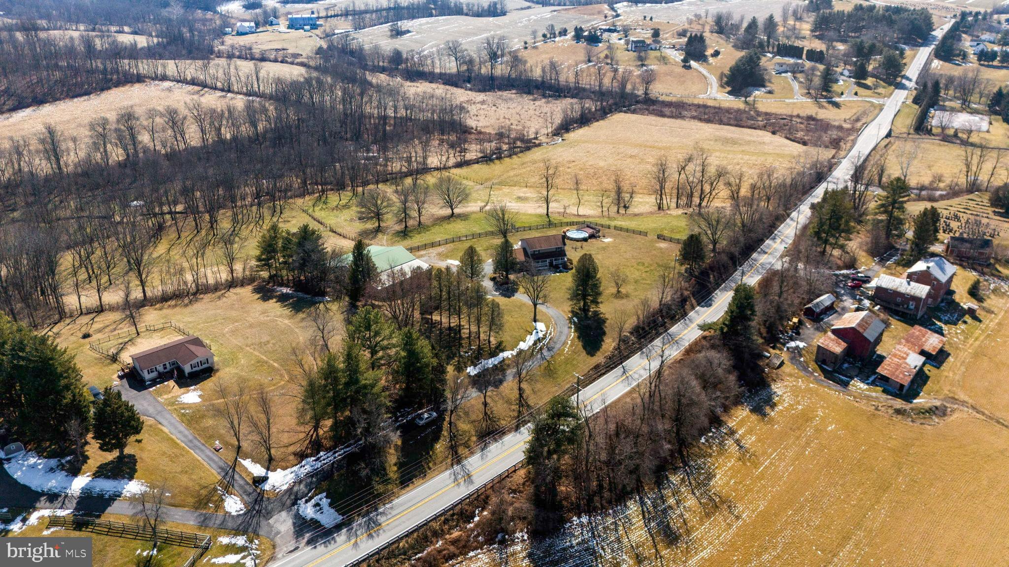 1485 Bachmans Valley Road Westminster, MD 21158 - Photo 72 of 91 Serene countryside with winding roads and fields.