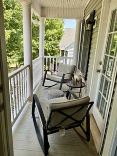 106 Antique Court Pendleton, SC 29670 - Photo 7 of 18 Enjoy tranquil mornings and serene evenings from this welcoming covered balcony.
