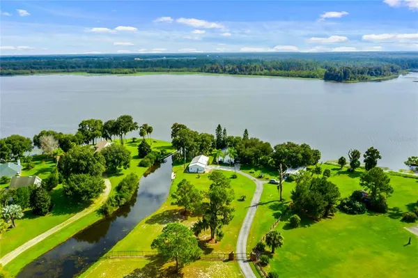 a view of a lake with a lake