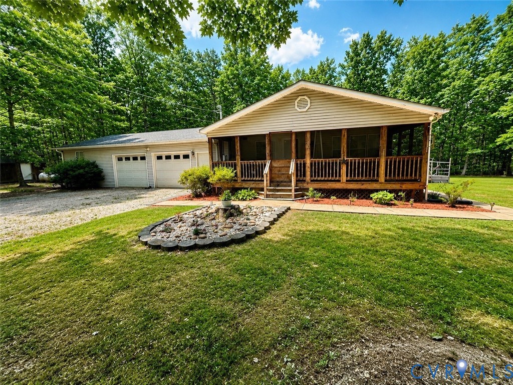2229 Texas School Road Wingina, VA 24599 - Photo 2 of 22 Great side screened porch to greet you.