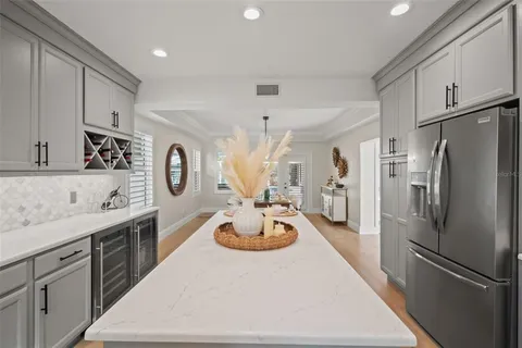 a view of a hallway with front door