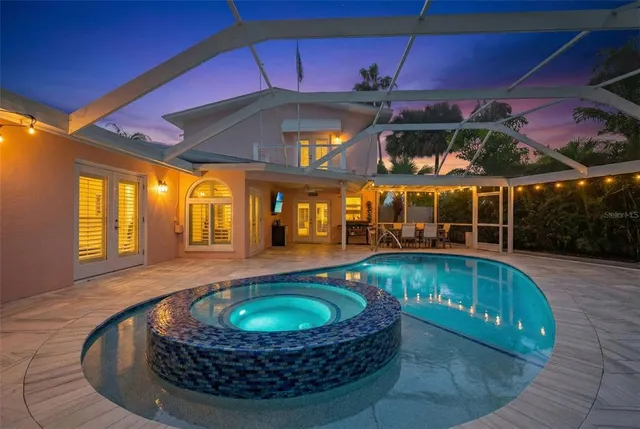 an aerial view of residential building with outdoor space