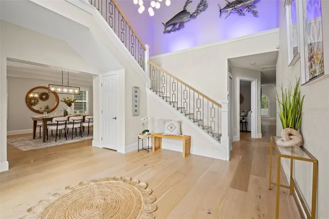 a view interior of the house with wooden floor