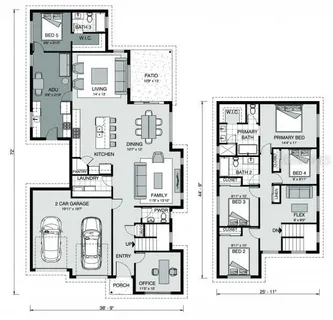 a front view of a building