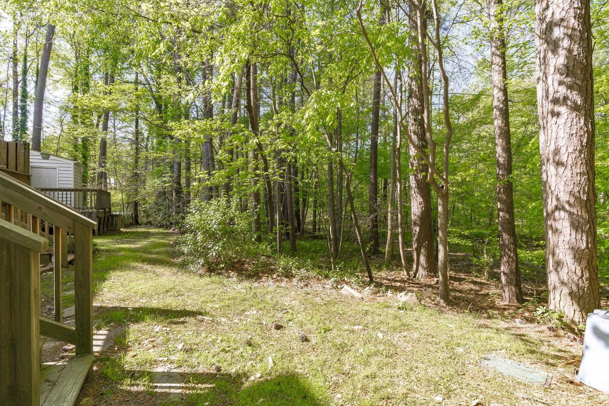 6506 Thetford Court Raleigh, NC 27615 - Photo 25 of 26 a view of backyard with tree