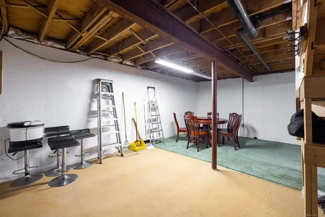 a view of a room with chairs