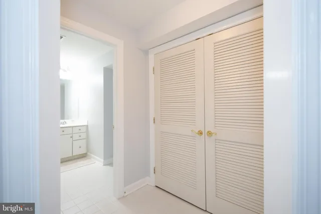 a view of a room with storage and utility