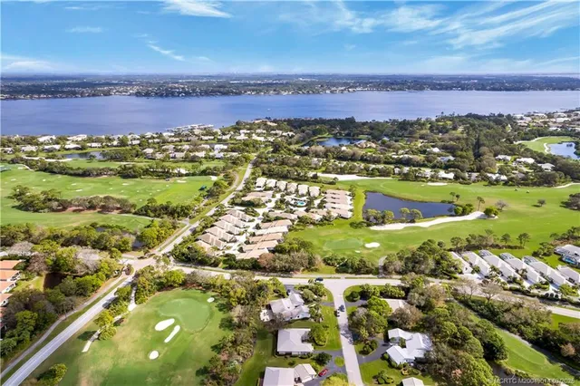 a view of a city with an ocean