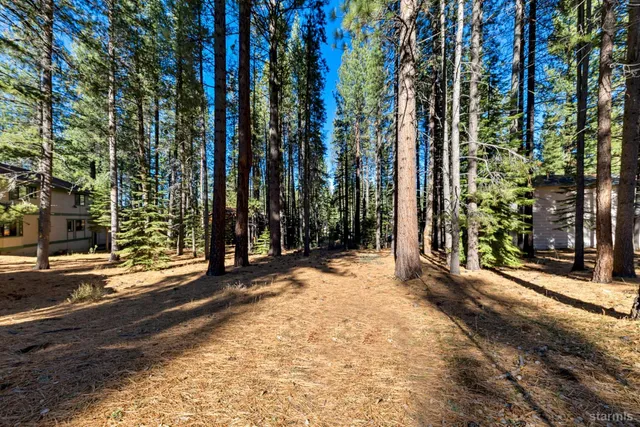 a view of a backyard of the house