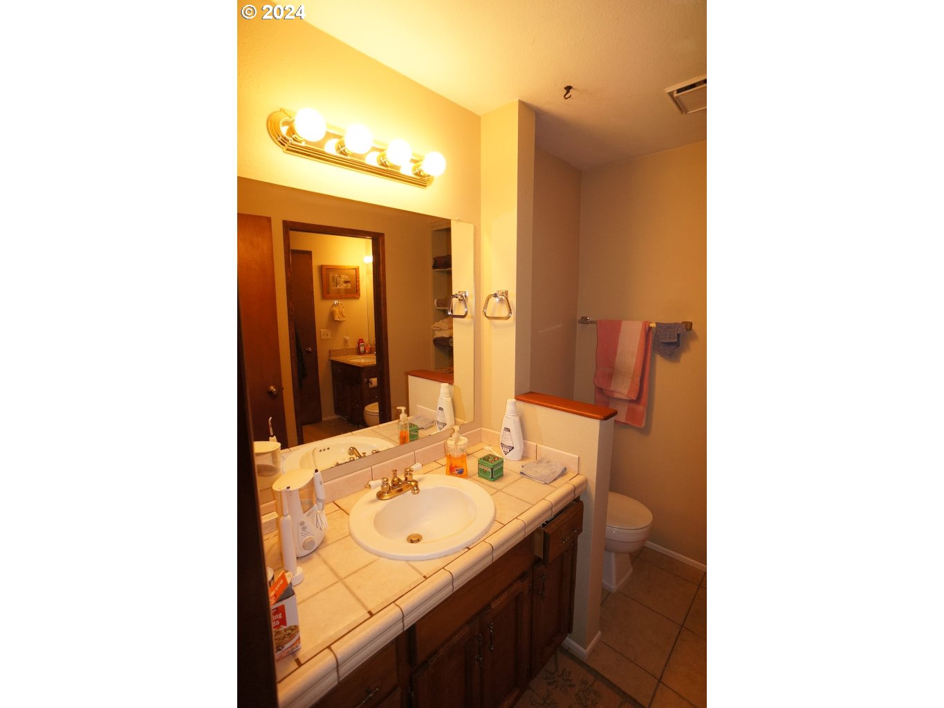 5637 E Street Springfield, OR 97478 - Photo 14 of 27 a bathroom with a sink and a mirror