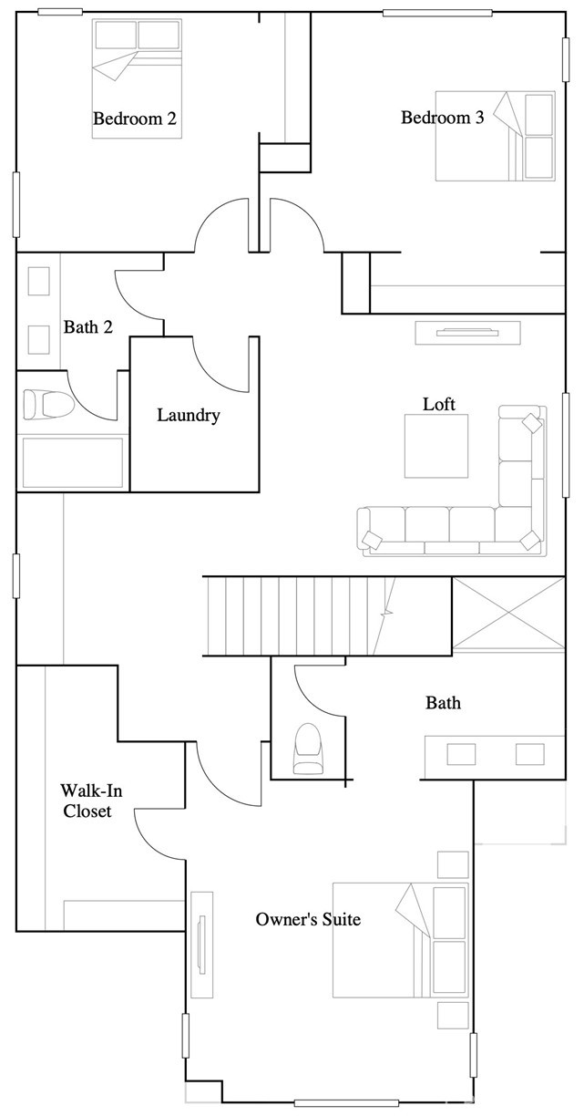 2021 Divine Arroyo Upland, CA 91786 - Photo 20 of 20 Residence 2 - Level 2 Floorplan