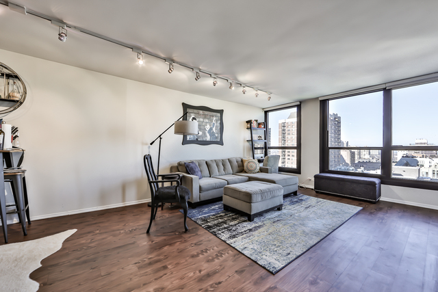 1030 North State Street, Unit 20D Chicago, IL 60610 - Photo 2 of 22 a living room with furniture and a rug
