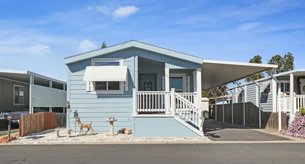 a view of front door and deck