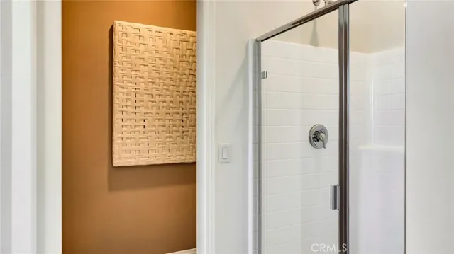 a view of bathroom with shower
