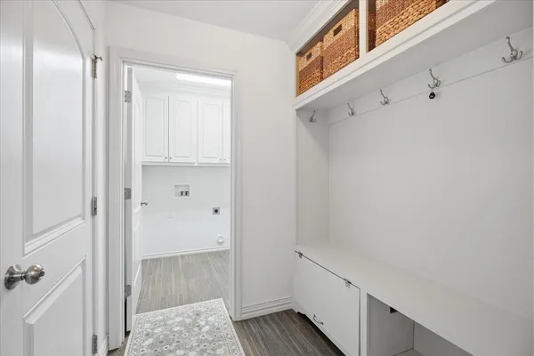 a bathroom with a shower and a sink