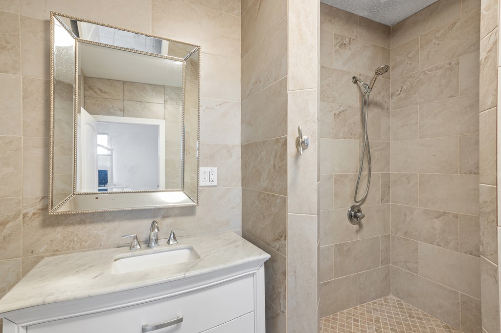 288.000000 Kroll Road Harper, TX 78631 - Photo 20 of 49 a bathroom with a shower sink vanity and mirror