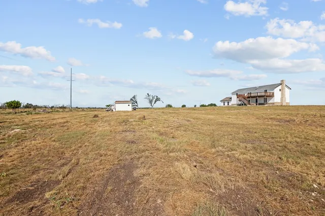 a view of yard with ocean view